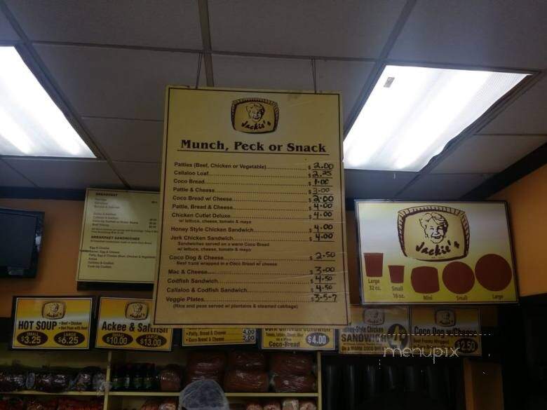 Jackie's West Indian Bakery - Bronx, NY menu_pic