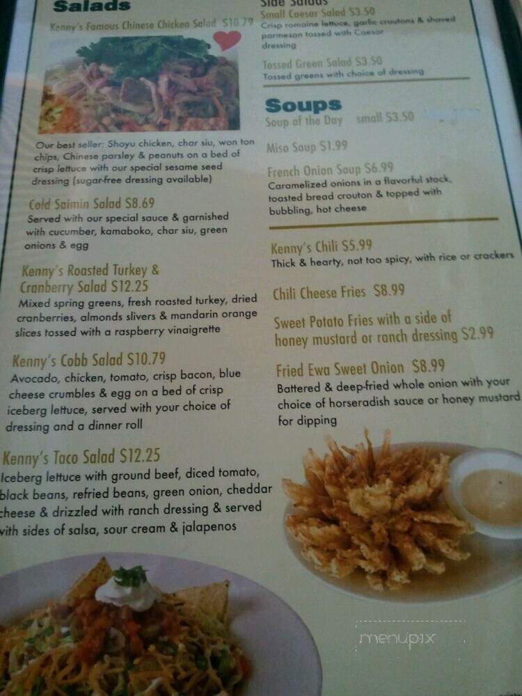 Kenny's Coffee House & Restaurant - Honolulu, HI menu_pic