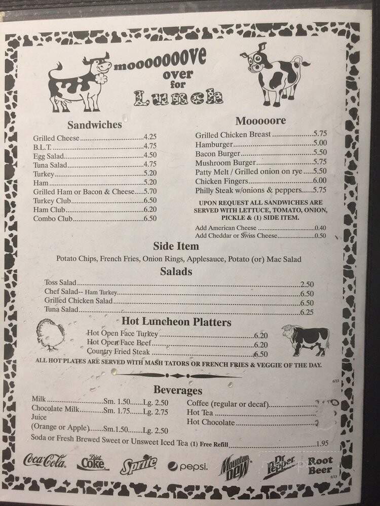 Heffer's Kountry Cafe - Ormond Beach, FL menu_pic
