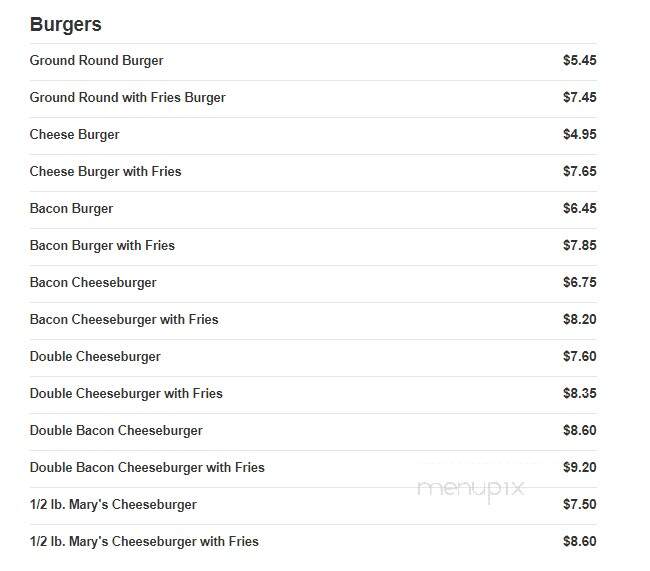 Mary's Grill One - Detroit, MI menu_pic