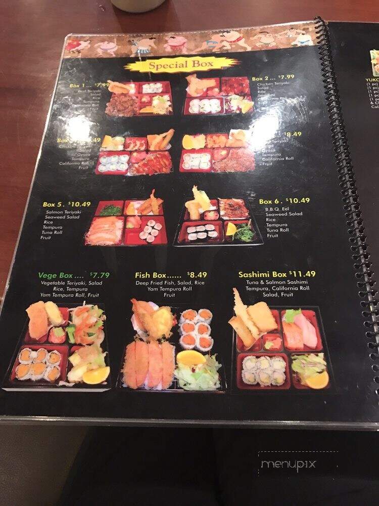 Yuko Maki - North Vancouver, BC menu_pic
