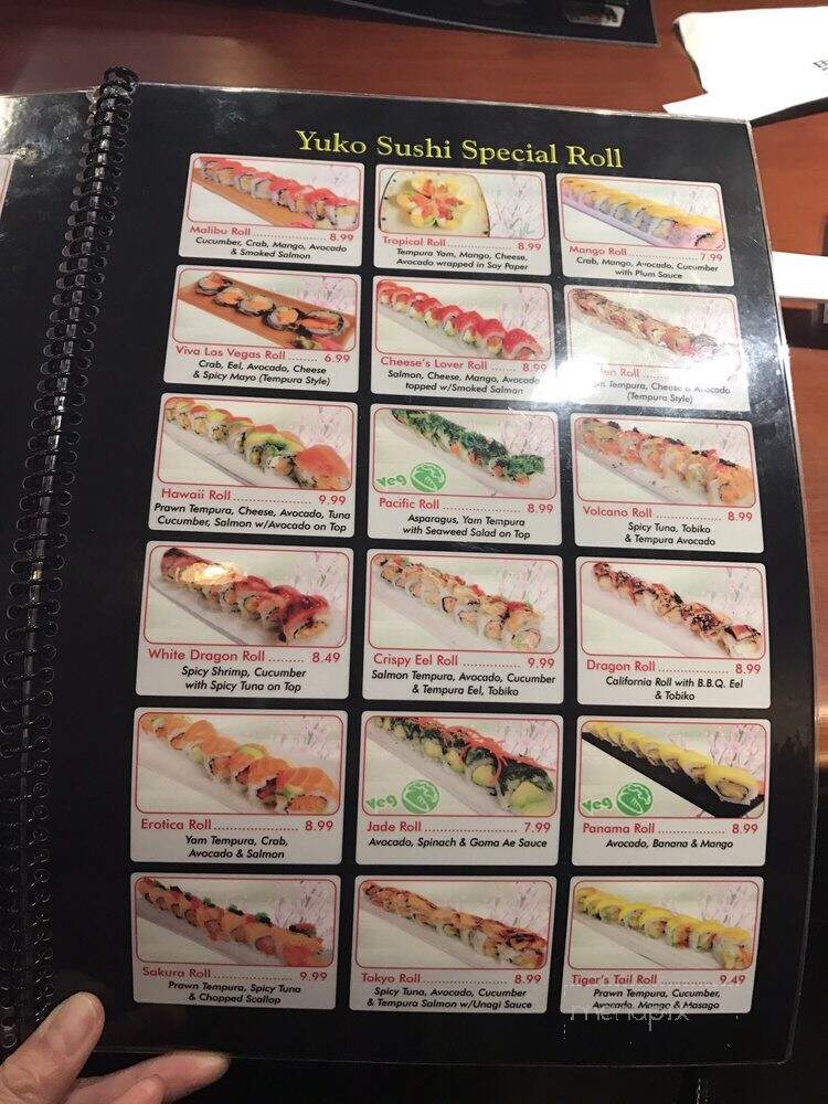Yuko Maki - North Vancouver, BC menu_pic
