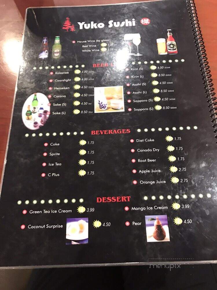Yuko Maki - North Vancouver, BC menu_pic