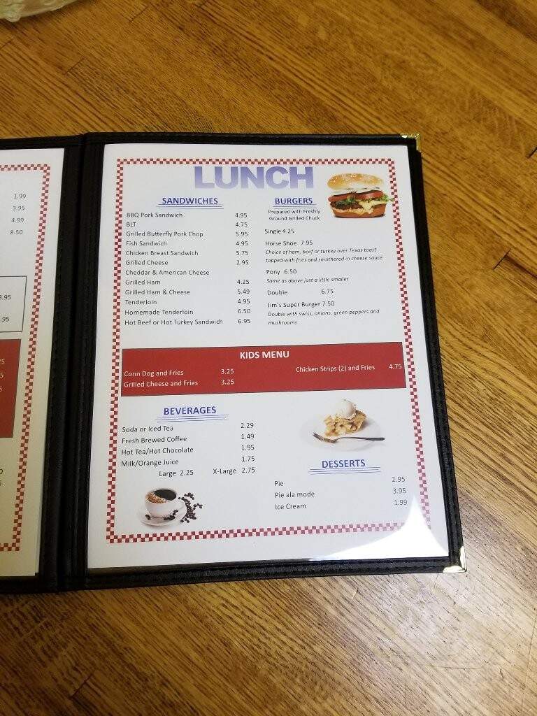 Jim's Family Restaurant - Bartonville, IL menu_pic