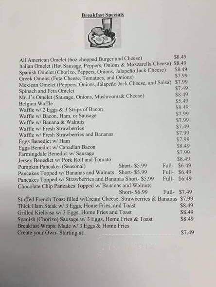 Farmingdale Breakfast Club - Farmingdale, NJ menu_pic