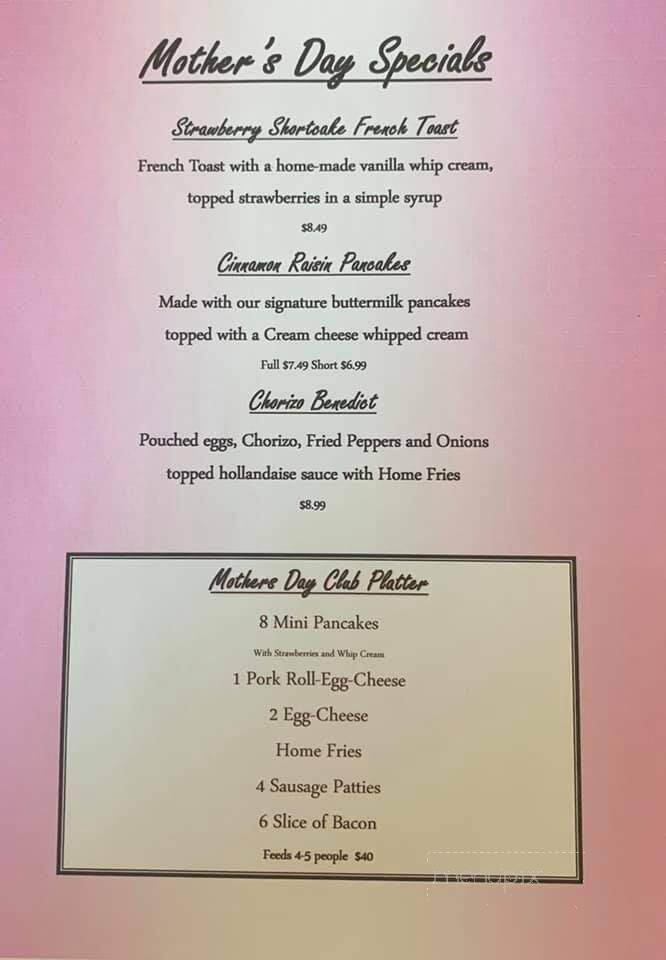 Farmingdale Breakfast Club - Farmingdale, NJ menu_pic