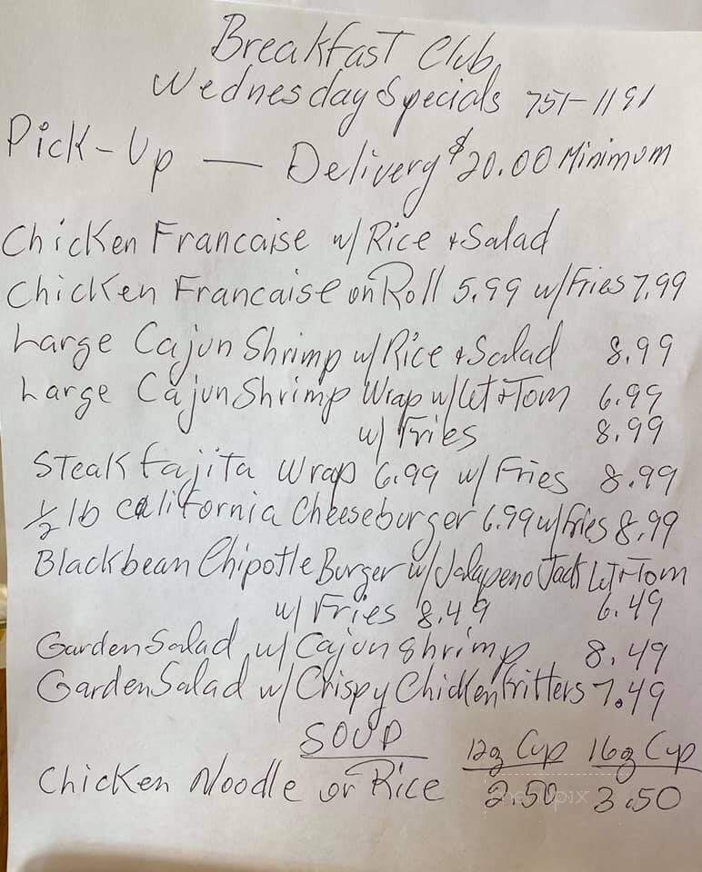 Farmingdale Breakfast Club - Farmingdale, NJ menu_pic