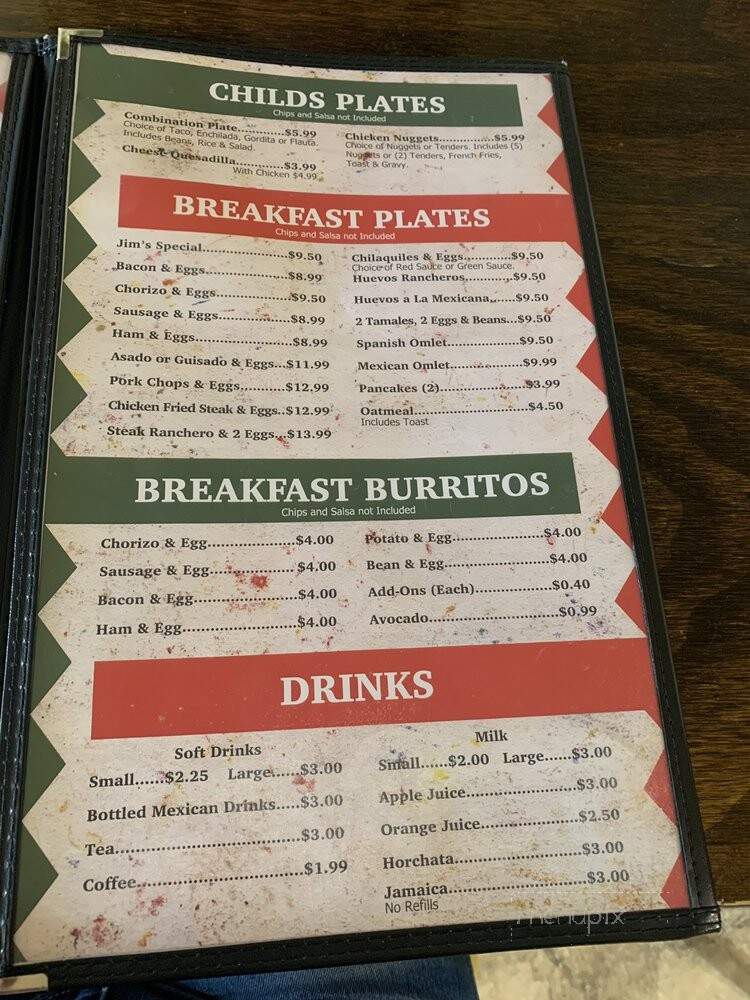El Mirador - Hobbs, NM menu_pic