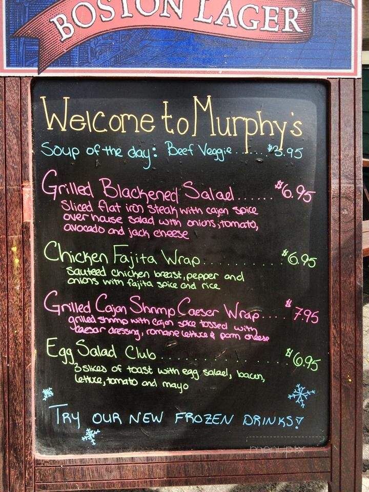 Murphy's Restaurant & Pub - New Paltz, NY menu_pic