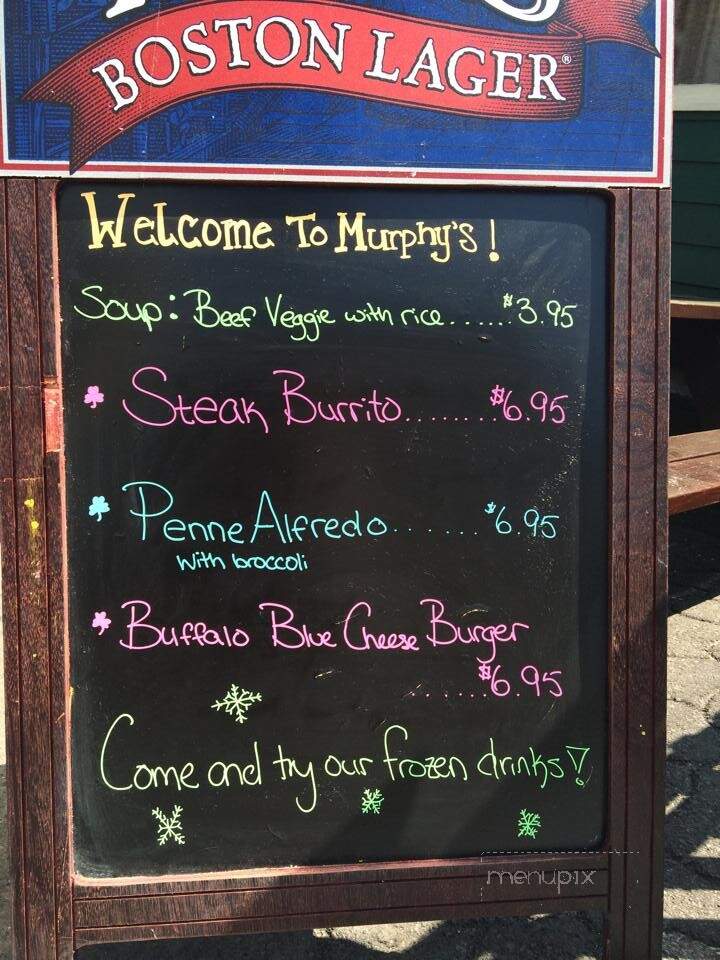 Murphy's Restaurant & Pub - New Paltz, NY menu_pic