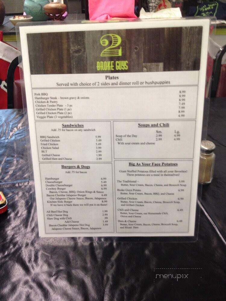 705 Drive In - Robbins, NC menu_pic