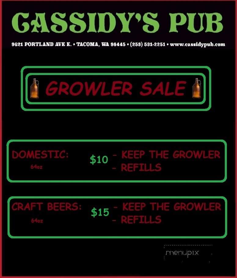 Cassidy's Pub & Outdoor Mini - Tacoma, WA