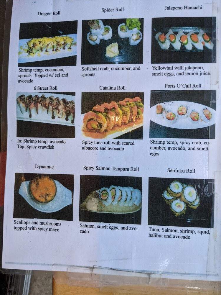 Senfuku Japanese Restaurant - San Pedro, CA menu_pic