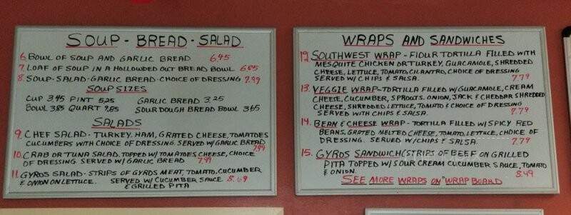 Linda's Soup Cafe - Yreka, CA menu_pic