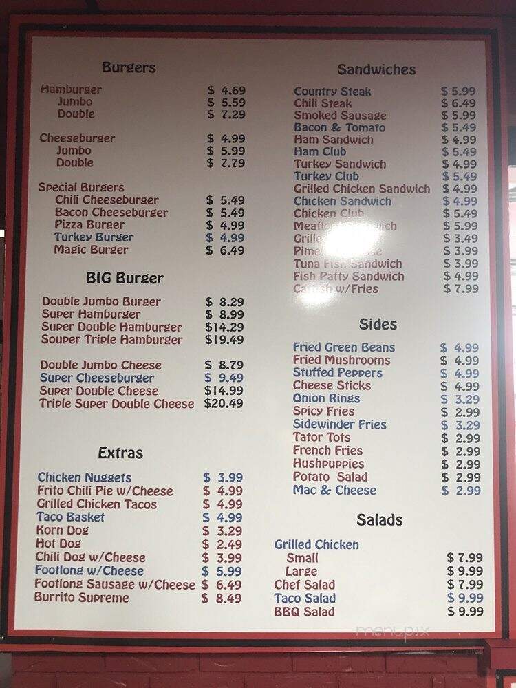 Morrilton Drive In - Morrilton, AR menu_pic