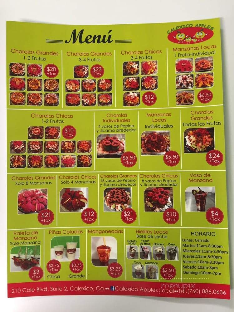 Calexico Apples - Calexico, CA menu_pic