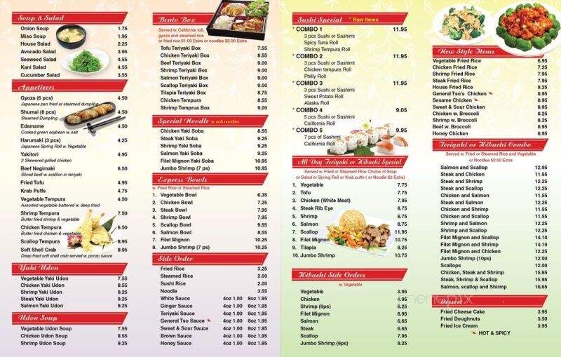 Hibachi Express - Palm Bay, FL menu_pic