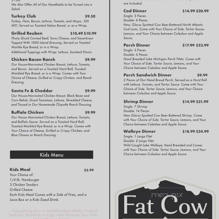 Fat Cow Pub & Eatery - Sheboygan Falls, WI