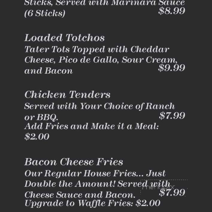 Fat Cow Pub & Eatery - Sheboygan Falls, WI menu_pic