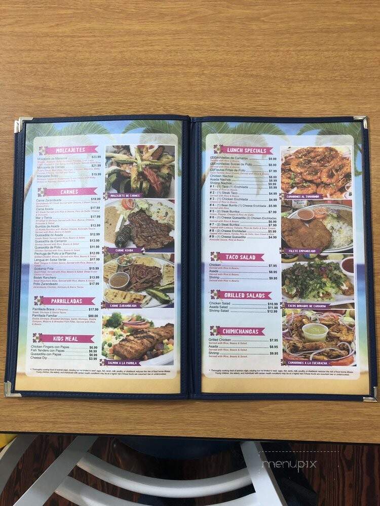 Mariscos Los Koras - Greensboro, NC menu_pic