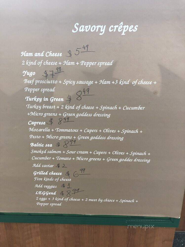 Crepe Ave - South Holland, IL menu_pic