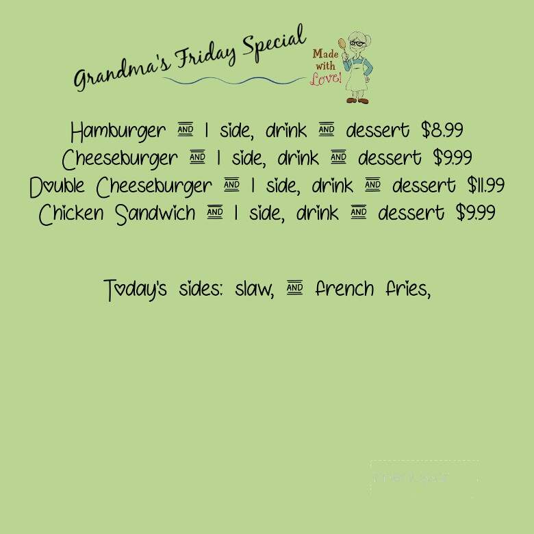 Mom and Pops Cafe - Friendsville, TN menu_pic