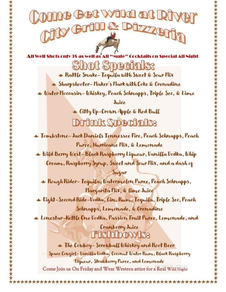 River City Grill and Pizzeria - Bainbridge, GA menu_pic