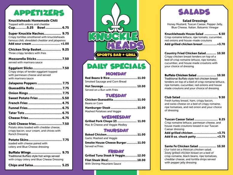 Knuckleheads Eatery - Metairie, LA