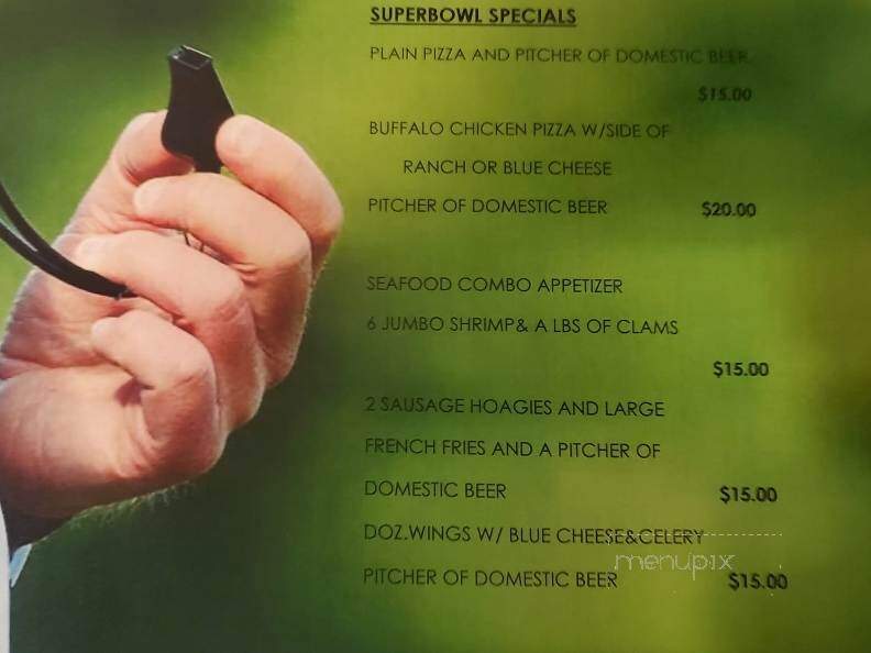 Hang Loose Bar & Grill - Tamaqua, PA menu_pic