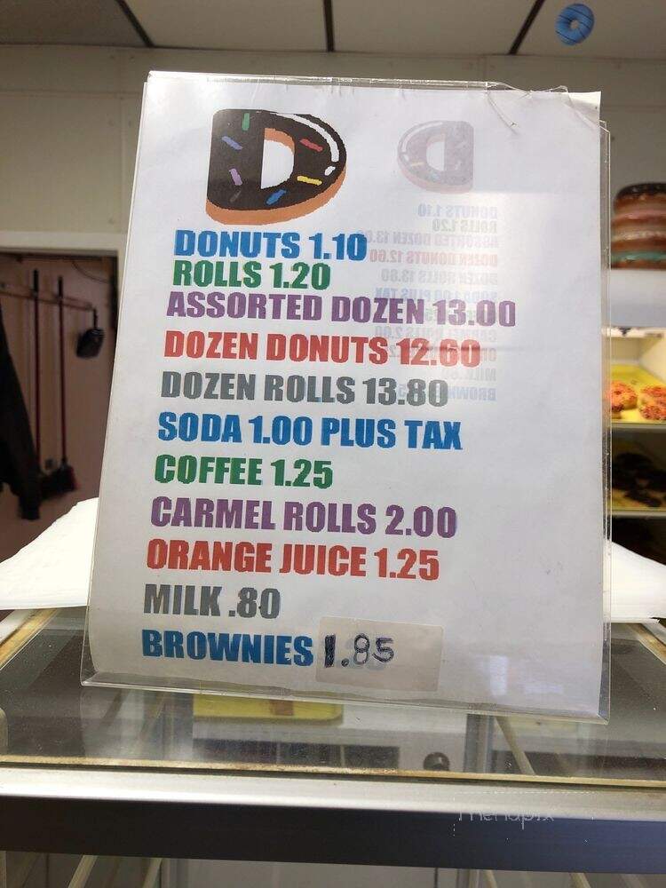 Old Fashioned Donut Shoppe - Minneapolis, MN menu_pic