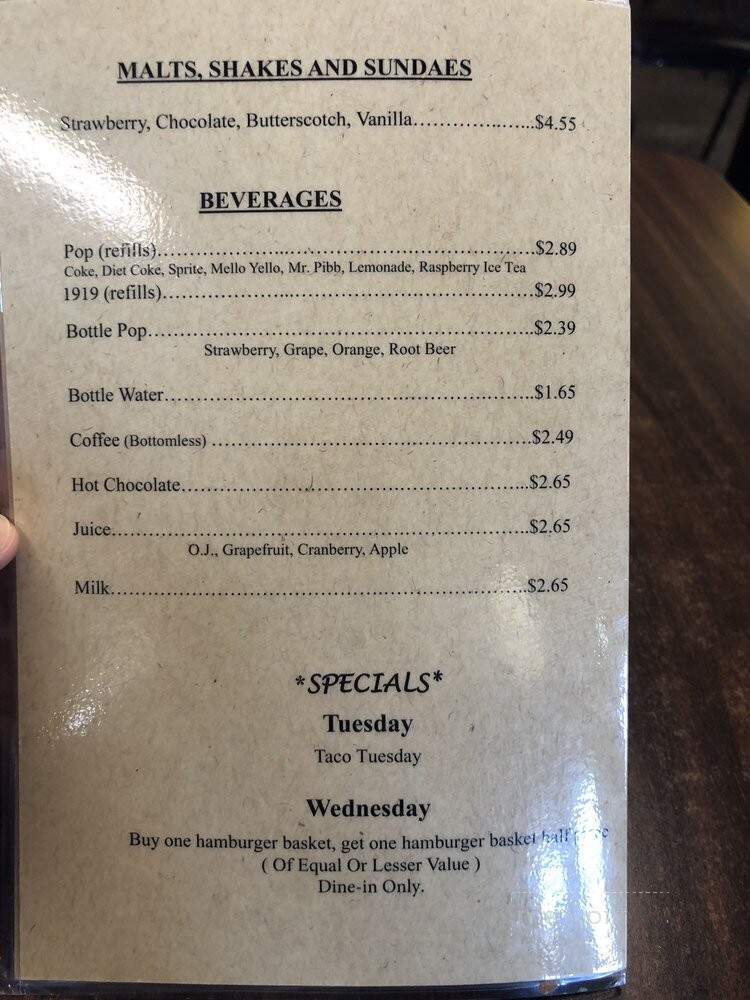 Millside Tavern - Saint Michael, MN menu_pic