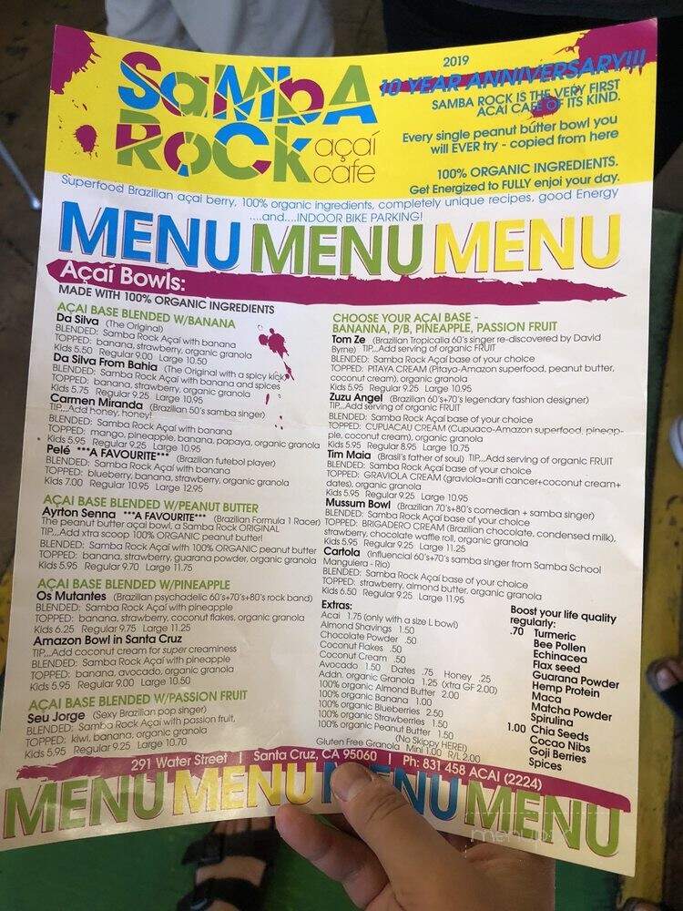 Samba Rock Acai Cafe - Santa Cruz, CA