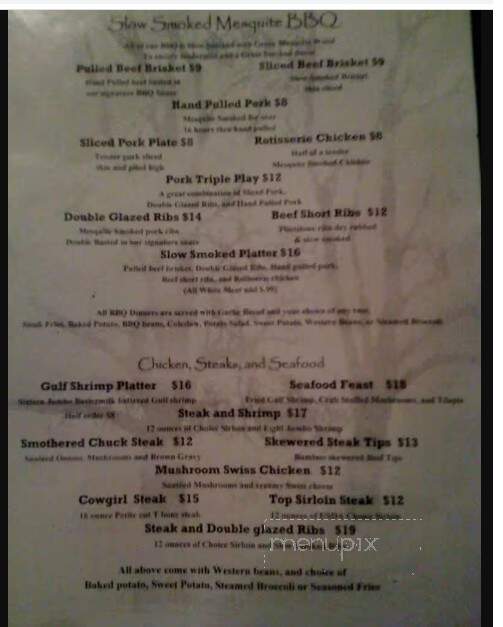 Mesquite Charlie's - Pensacola, FL menu_pic