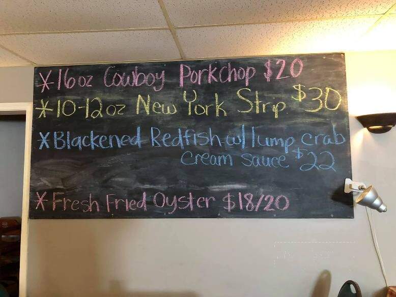 McErnie's Restaurant - McCarley, MS menu_pic