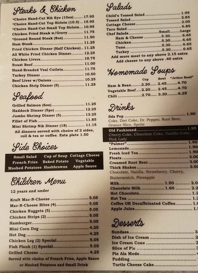 Merricks Ranch House - North Platte, NE menu_pic
