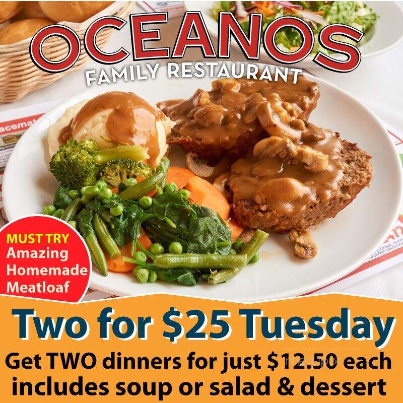 Oceanos Restaurant - West Berlin, NJ menu_pic