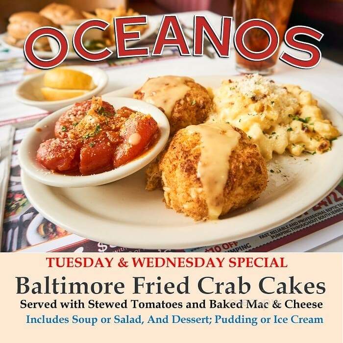 Oceanos Restaurant - West Berlin, NJ menu_pic