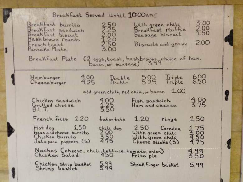 Dariland - Fort Sumner, NM menu_pic
