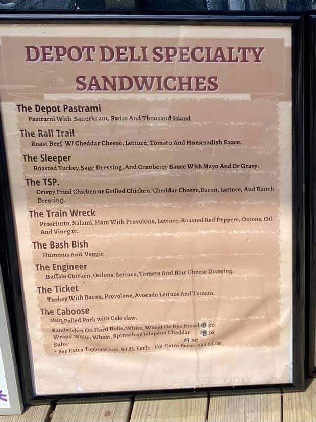 Depot Deli - Copake Falls, NY menu_pic