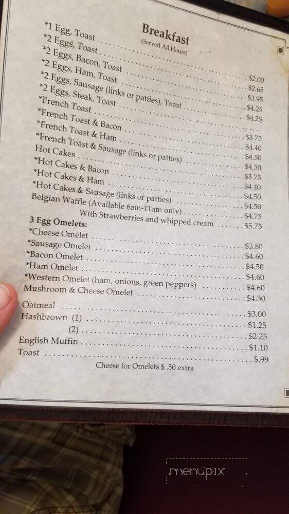 Glassport Diner - Glassport, PA menu_pic