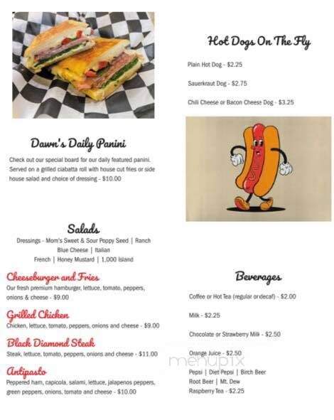 Pop Snyder's Lunch - Sunbury, PA menu_pic