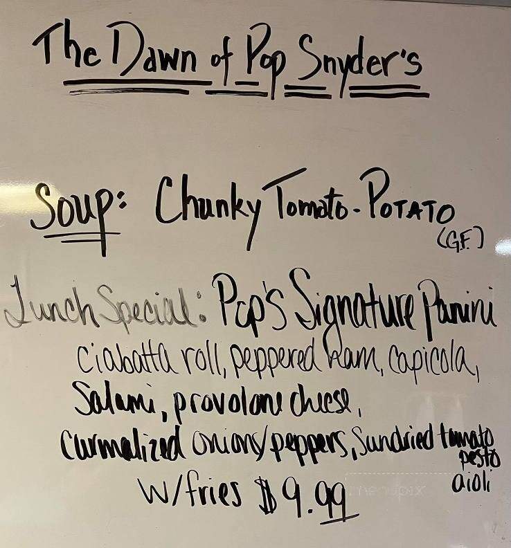 Pop Snyder's Lunch - Sunbury, PA