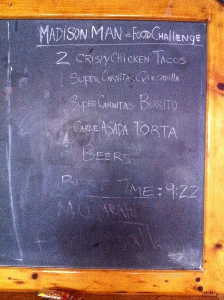 La Plazita Taqueria - Madison, CA menu_pic