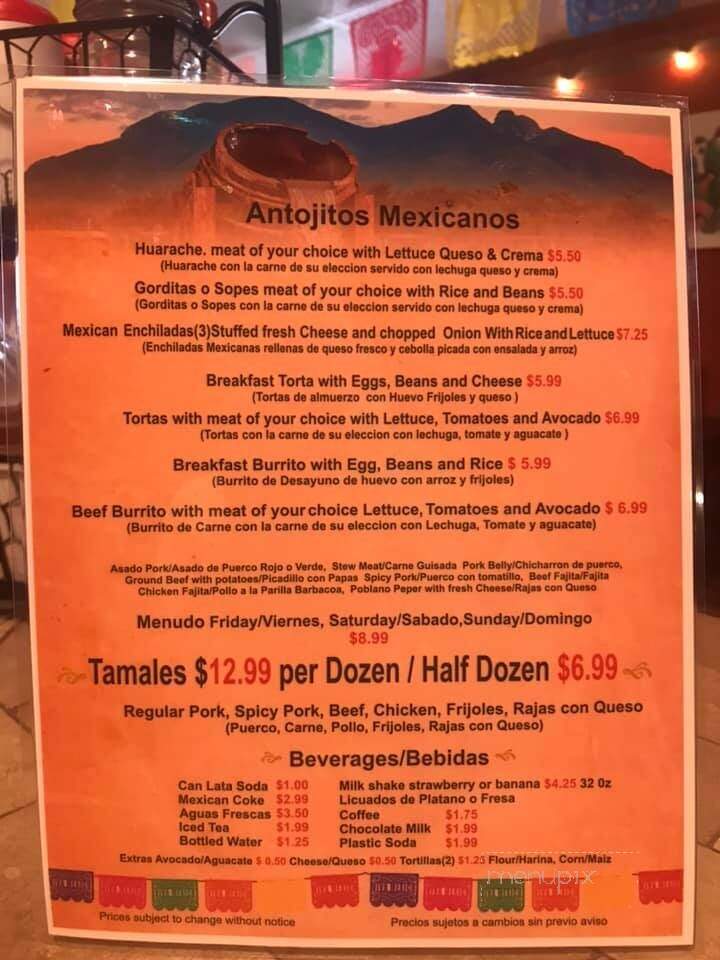 Tamale House Factory No2 - Pasadena, TX menu_pic