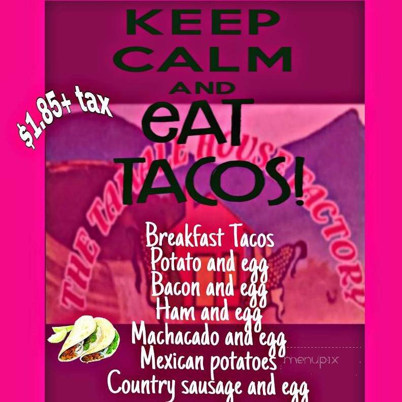 Tamale House Factory No2 - Pasadena, TX menu_pic