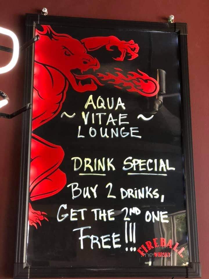 Aqua Vitae Lounge - Savannah, GA menu_pic