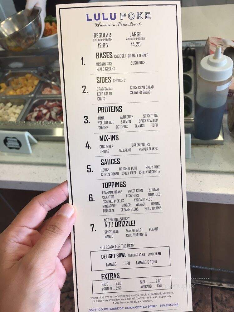 Lulu Poke - Union City, CA menu_pic