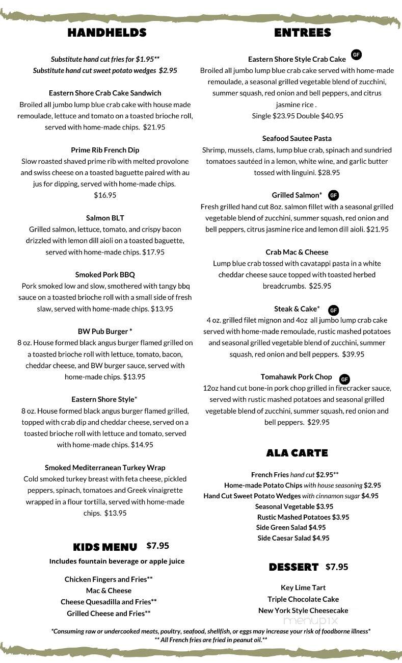 White Rose at Bridgewater - York, PA menu_pic