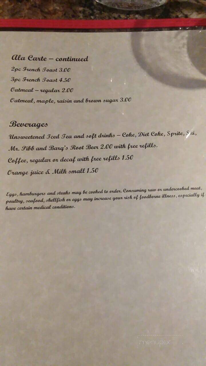 Shakerag Bar & Grill - Mulberry Grove, IL menu_pic