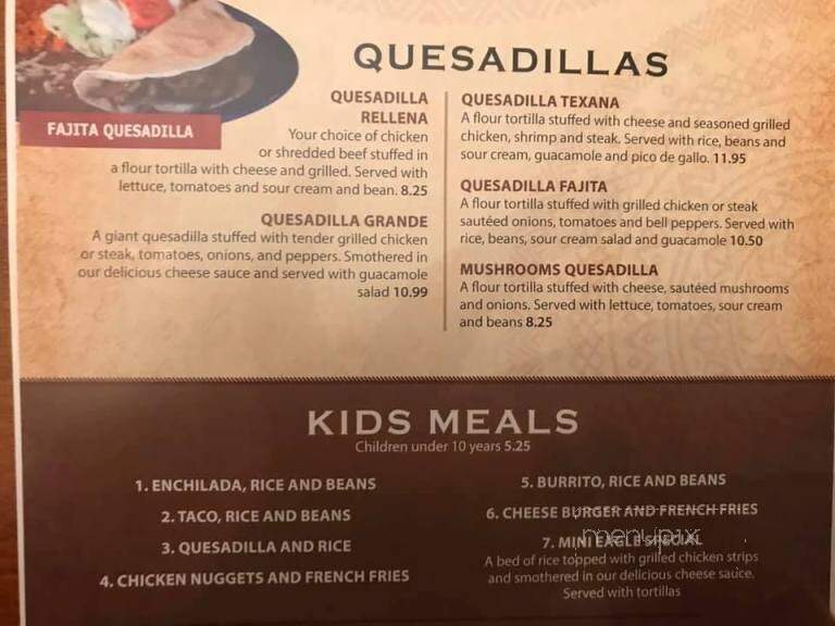Mi Casa Mexican Cuisine - Aledo, IL menu_pic